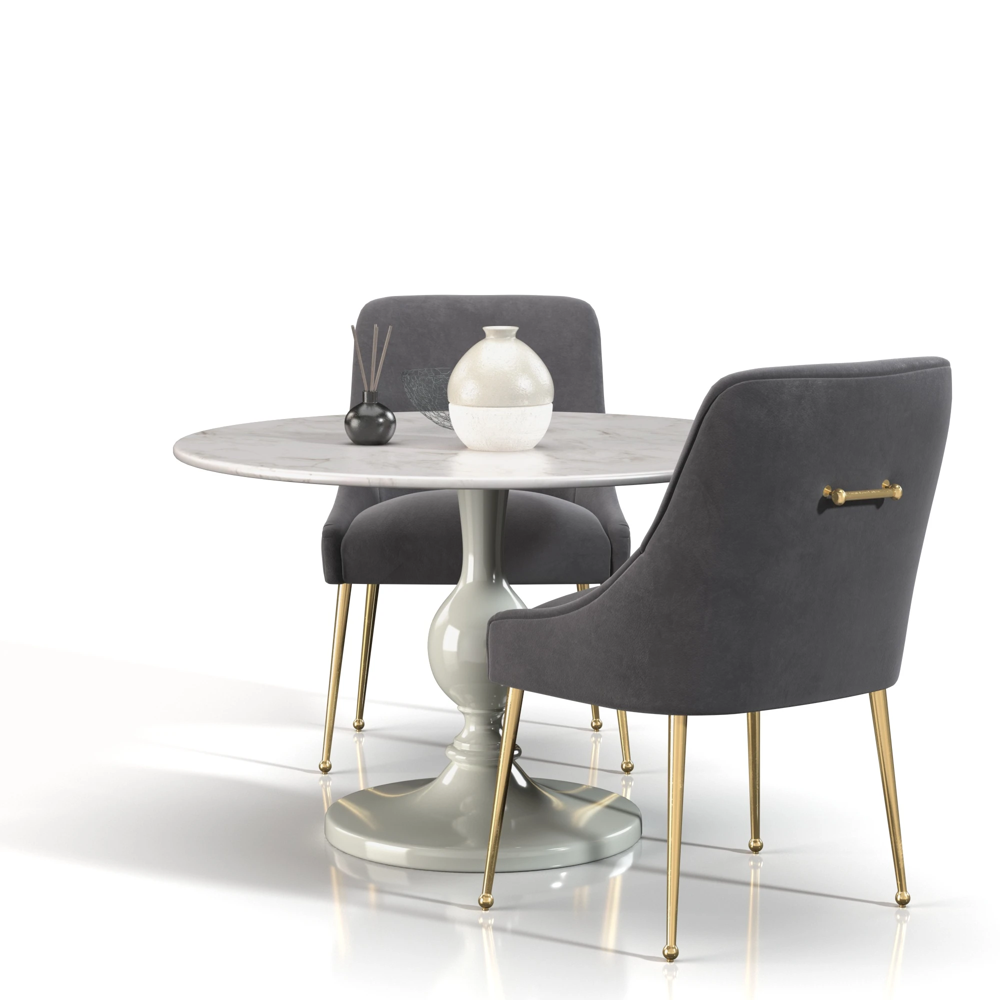 Dining Set 07 3D Model_06